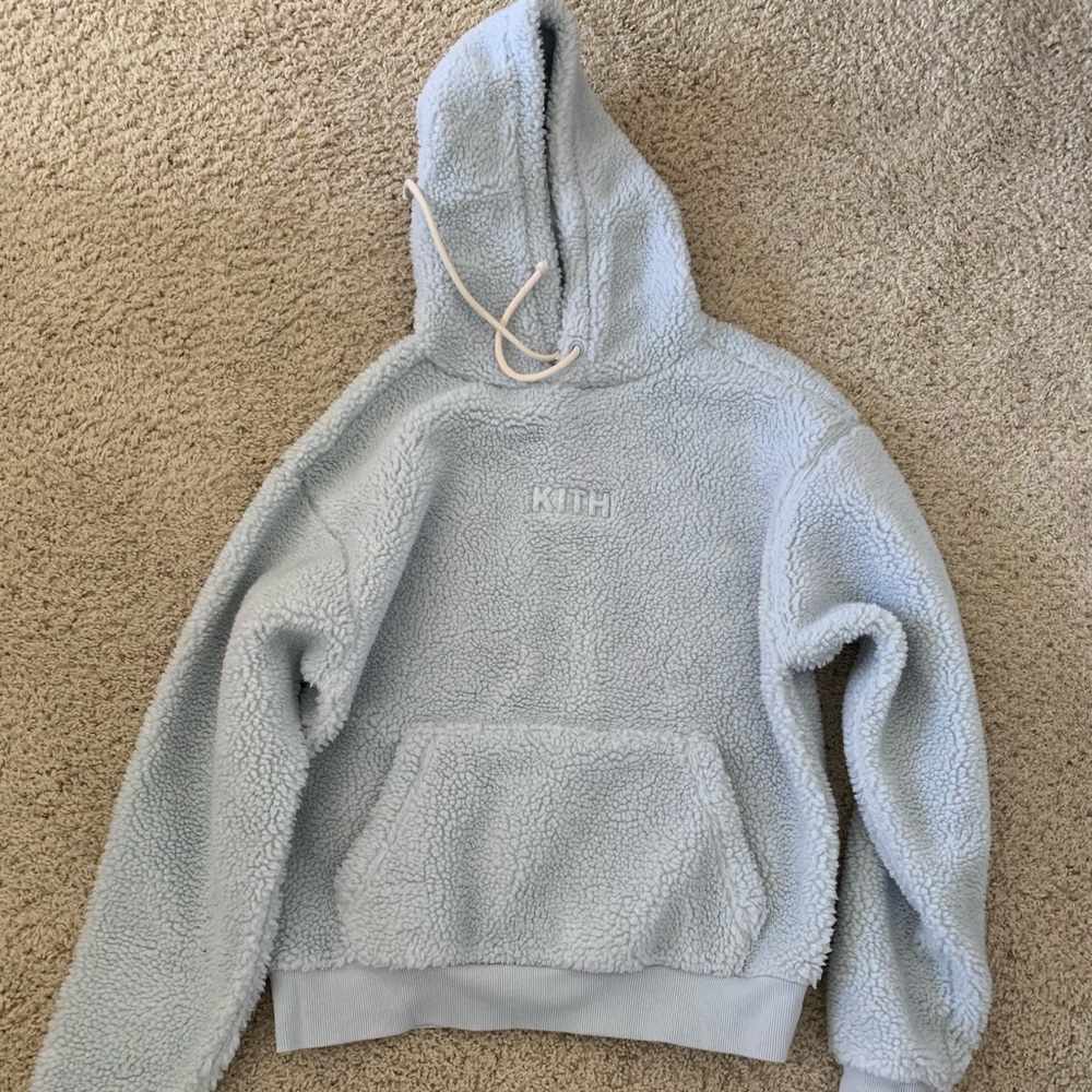 KITH baby blue sweatshirt size small